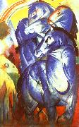 Franz Marc The Tower of Blue Horses oil painting on canvas